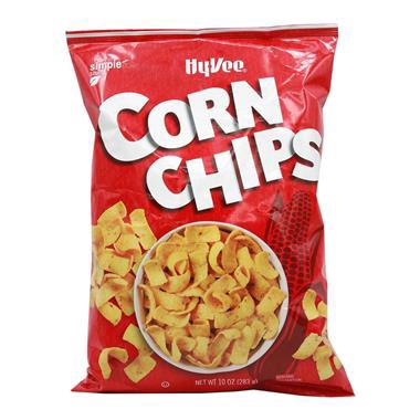 slide 1 of 1, Hy-Vee Corn Chips, 10 oz
