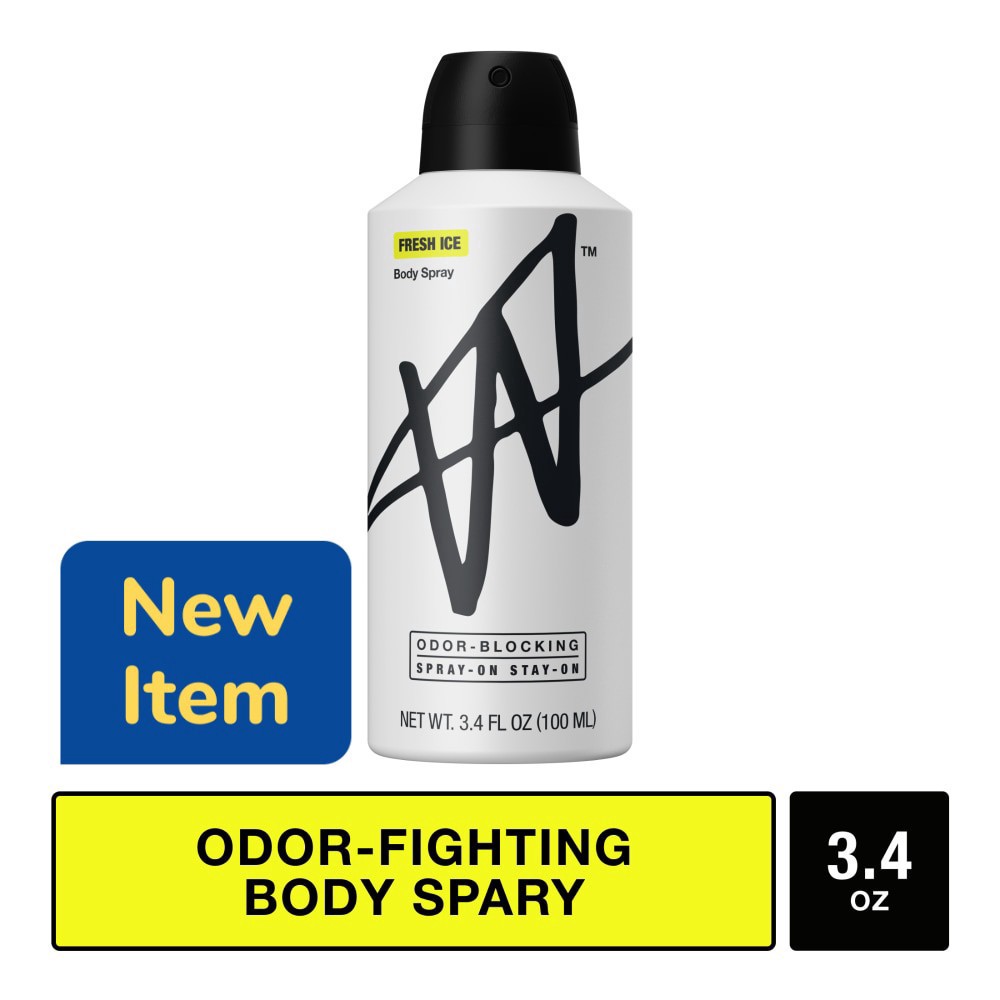 slide 5 of 6, W™ Fresh Ice Odor-Blocking Body Spray, 3.4 fl oz