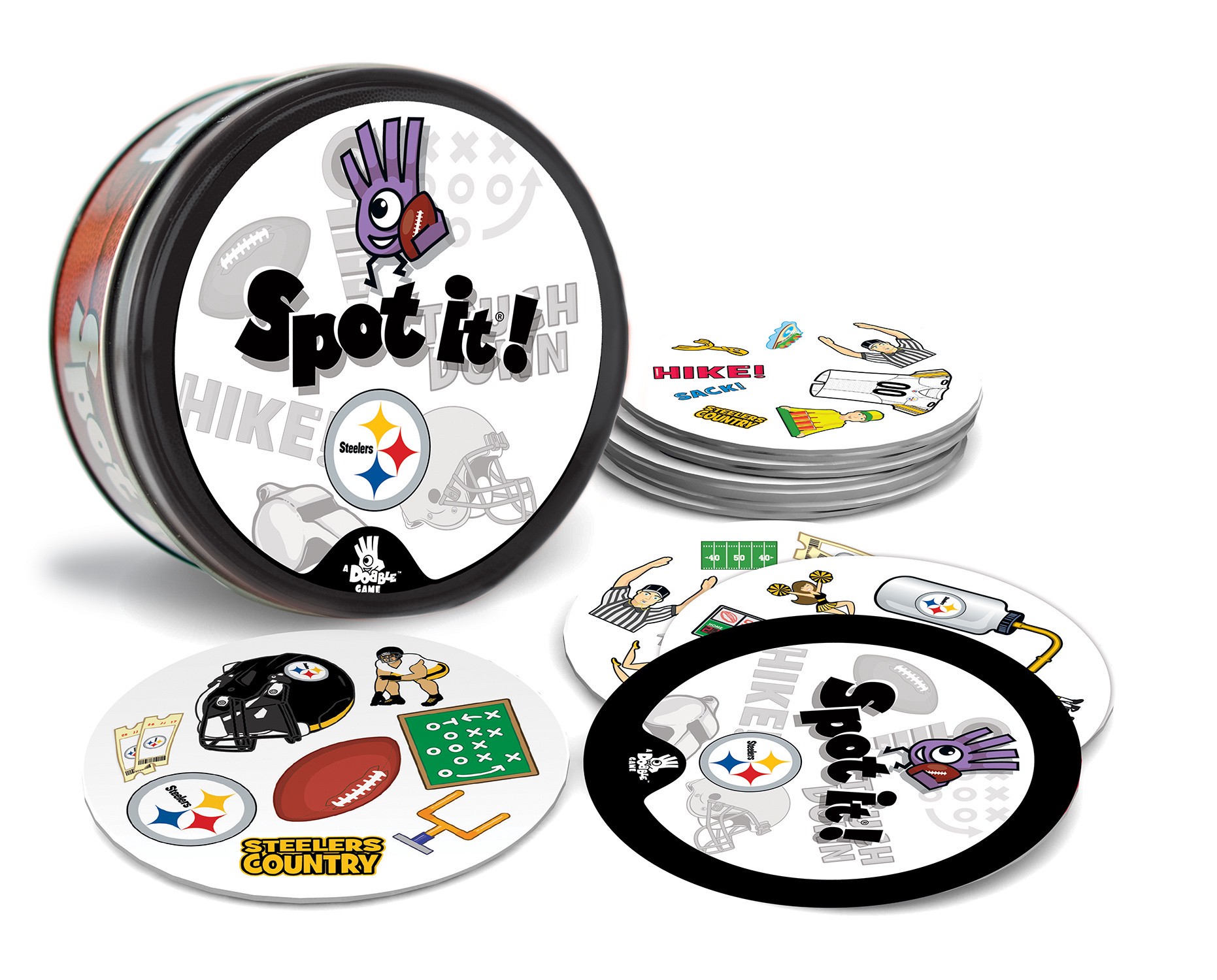 slide 2 of 4, Masterpieces Pittsburgh Steelers NFL Spot It! Game, 1 ct