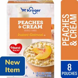 Kroger® Peaches and Cream Instant Oatmeal