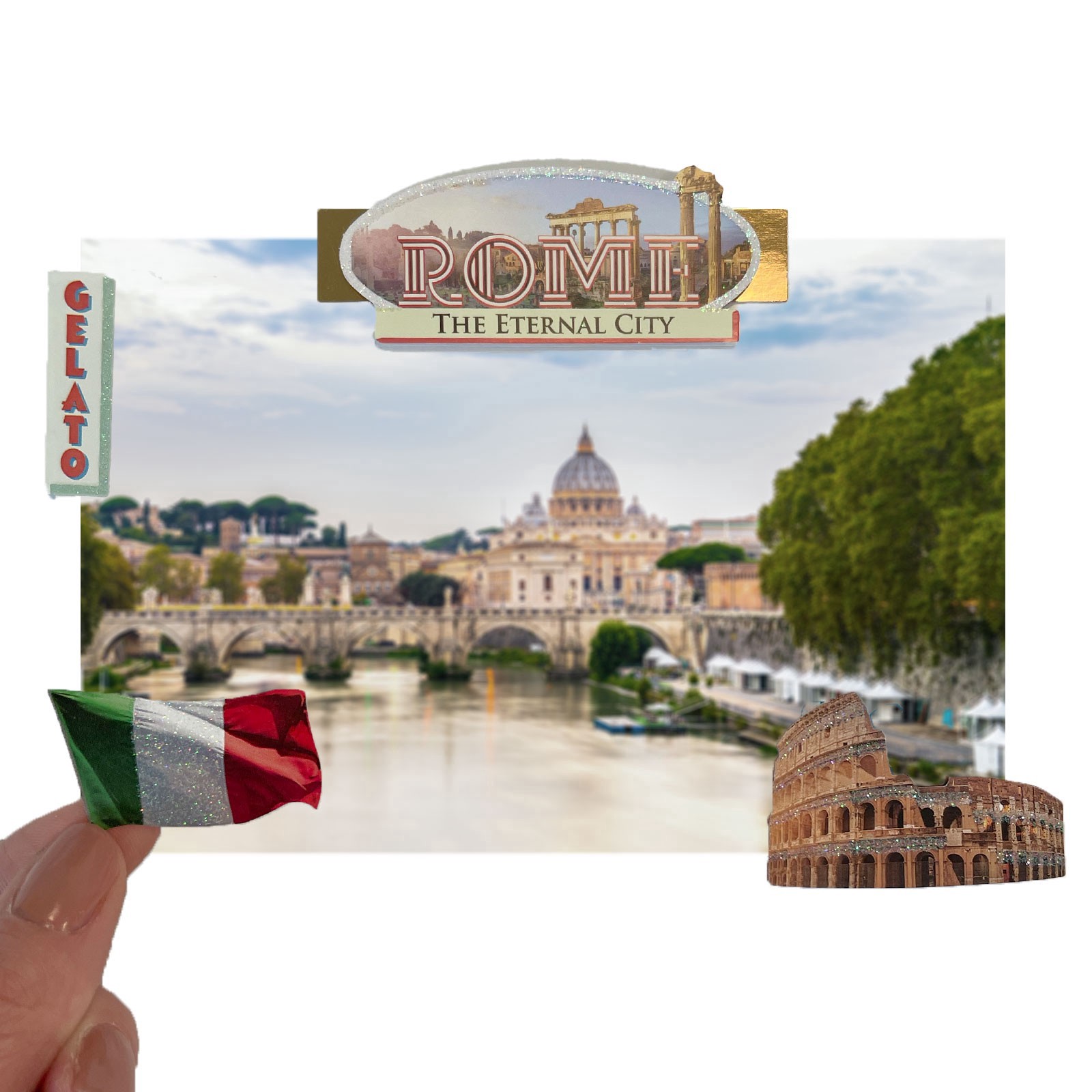 slide 3 of 4, Rome Dimensional Stickers By Recollections, 3.875 in x 6.875 in