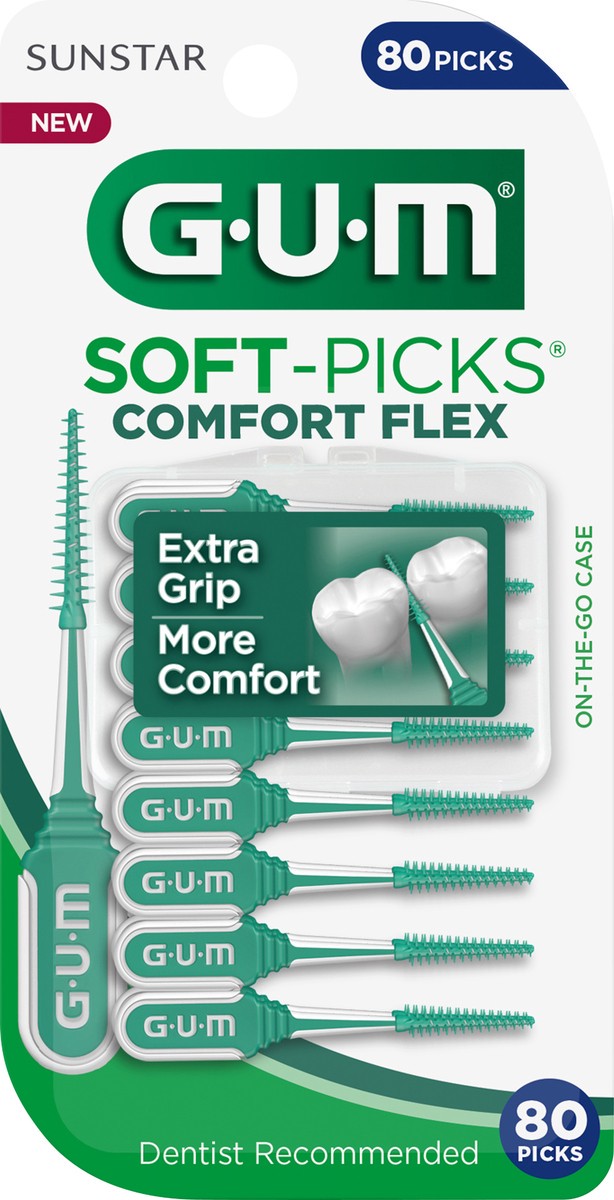 slide 2 of 5, G-U-M Comfort Flex Soft-Picks 80 ea, 80 ct