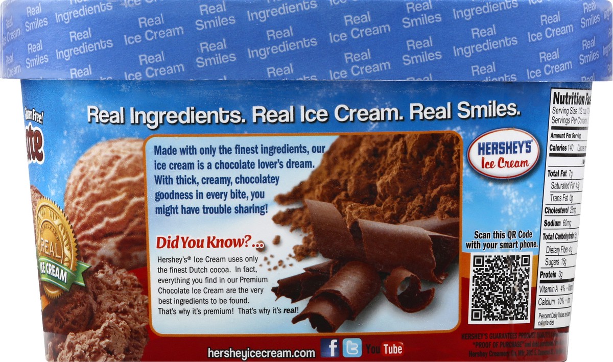 slide 4 of 13, Hershey's Ice Cream Premium Chocolate Ice Cream 1.5 qt, 1.50 qt