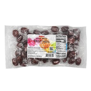 slide 1 of 1, Hy-Vee Root Beer Barrels - 16 oz, 16 oz