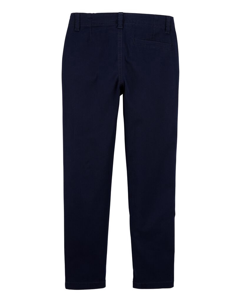 slide 3 of 3, Oshkosh Kid Slim Tapered Chino Pants - Navy Crow Navy 8, 1 ct