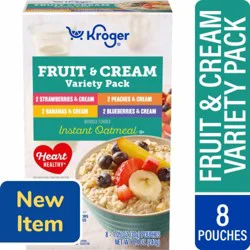 Kroger® Fruit and Cream Instant Oatmeal Variety Pack