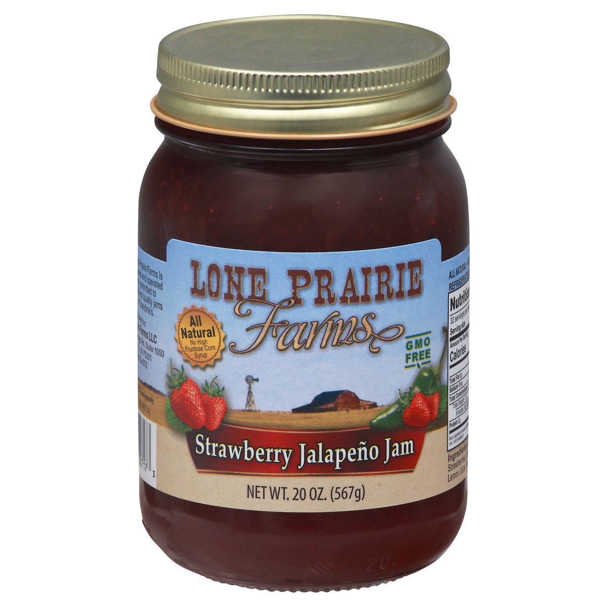 slide 1 of 9, Lone Prairie Farms Strawberry Jalapeno Jam 20 oz, 20 oz