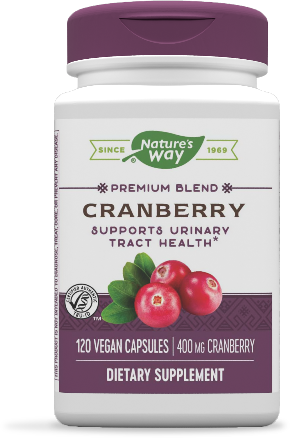 slide 1 of 1, Nature's Way Premium Blend Cranberry, 100% Concentrate, 400 mg per serving, 120 VCaps, 120 ct