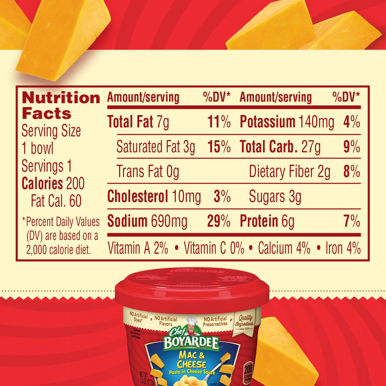 slide 2 of 5, Chef Boyardee Mac & Cheese, 7.5 Oz., 7.5 oz