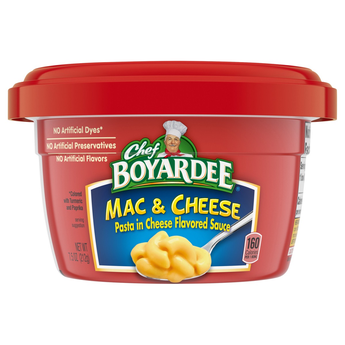 slide 1 of 5, Chef Boyardee Mac and Cheese, Microwavable Meal, 7.5 oz. Bowl, 7.5 oz