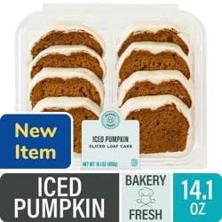 Bakery Fresh Iced Pumpkin Sliced Loaf Cake
