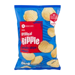 SE Grocers Potato Chips Original Ripple