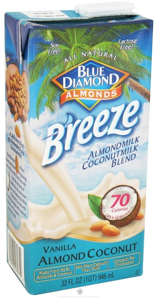 slide 1 of 1, Blue Diamond Almonds Almond Breeze Almondmilk Coconutmilk Blend Vanilla Almond Coconut, 1 qt