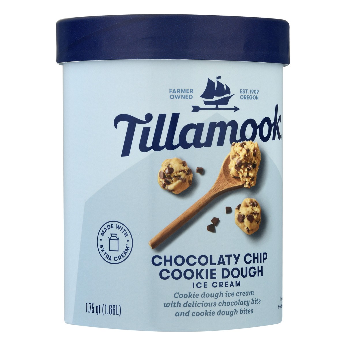 slide 3 of 11, Tillamook Cookie Dough Chocolaty Chip Ice Cream 1.75 qt, 1.75 qt