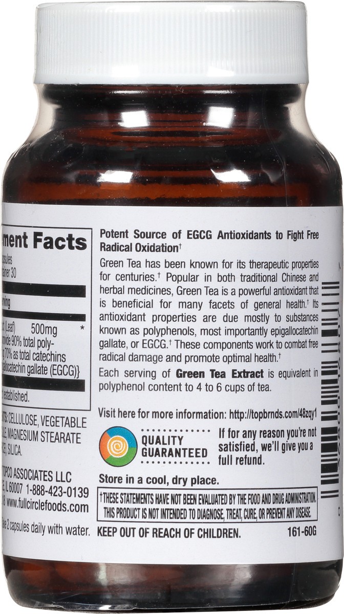 slide 3 of 15, Full Circle Market Green Tea Extract 60 Capsules, 60 ct