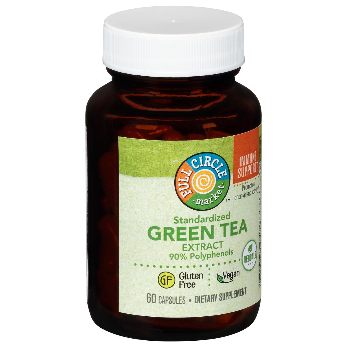 slide 12 of 15, Full Circle Market Green Tea Extract 60 Capsules, 60 ct