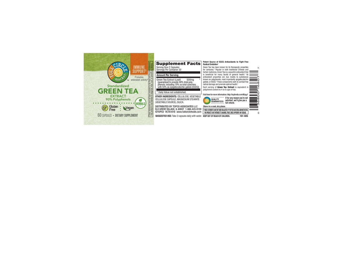 slide 15 of 15, Full Circle Market Green Tea Extract 60 Capsules, 60 ct