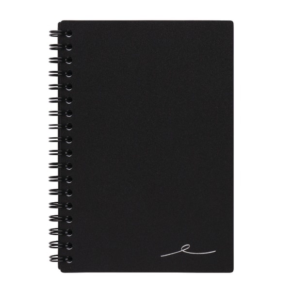 Office Depot Brand Wirebound Notebook, Business, Dotted Ruled, Black 80 ...