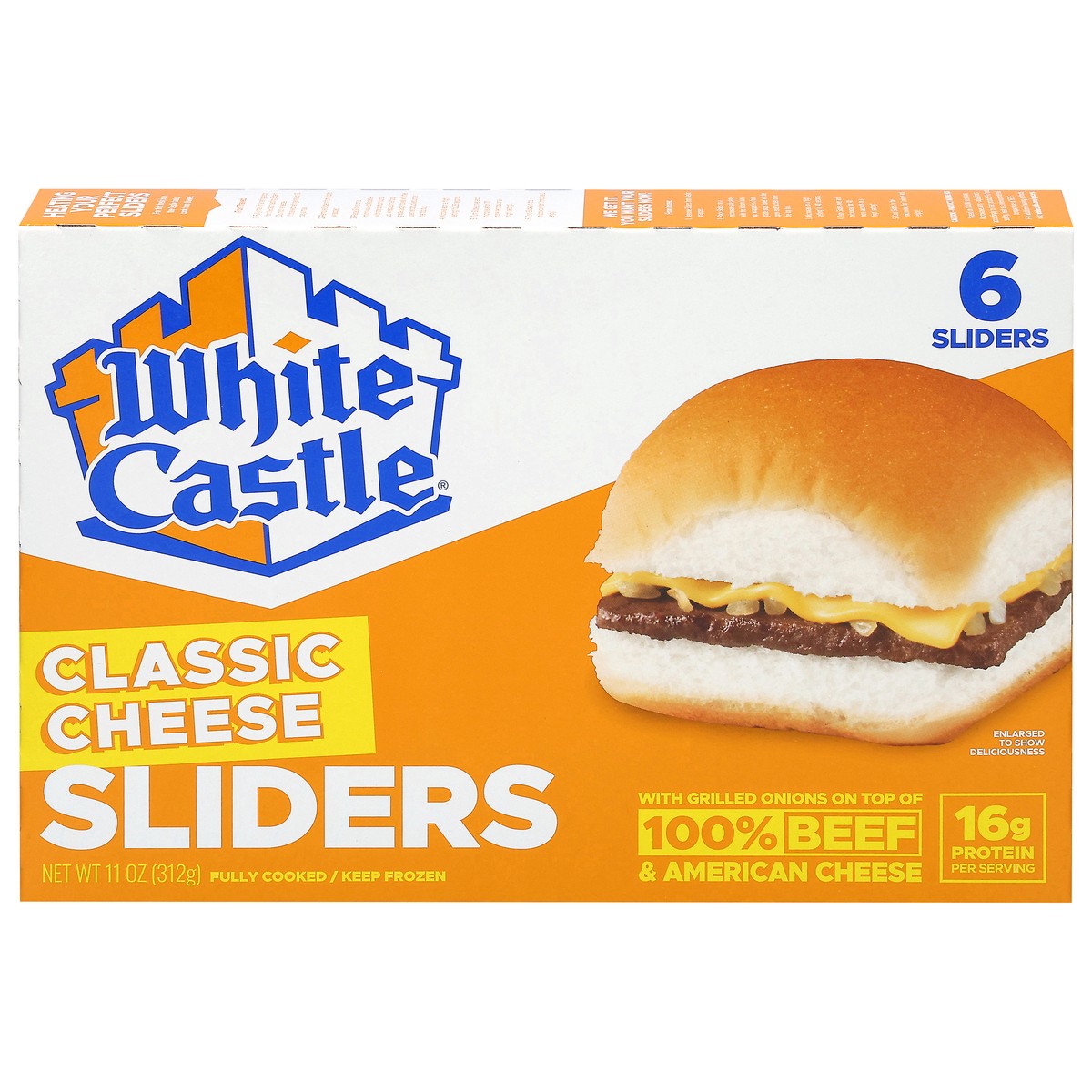 slide 1 of 9, White Castle Classic Cheese Sliders 3 - 2 Packs, 3 ct