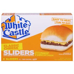 White Castle Classic Cheese Sliders 6 ct