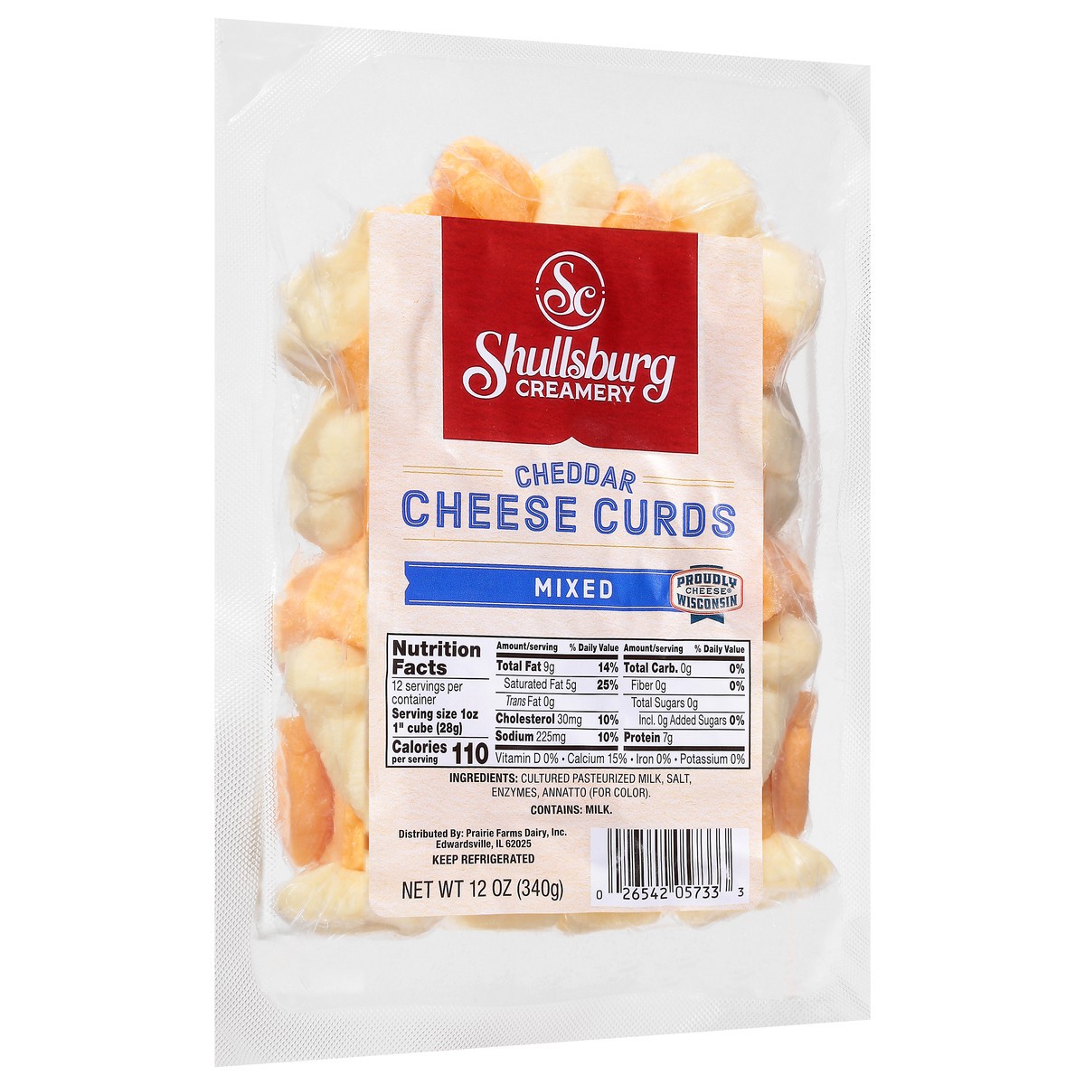 slide 12 of 14, Shullsburg Creamery Cheddar Mixed Cheese Curds 12 oz, 12 oz