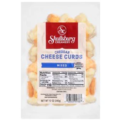 Shullsburg Creamery Cheddar Mixed Cheese Curds 12 oz