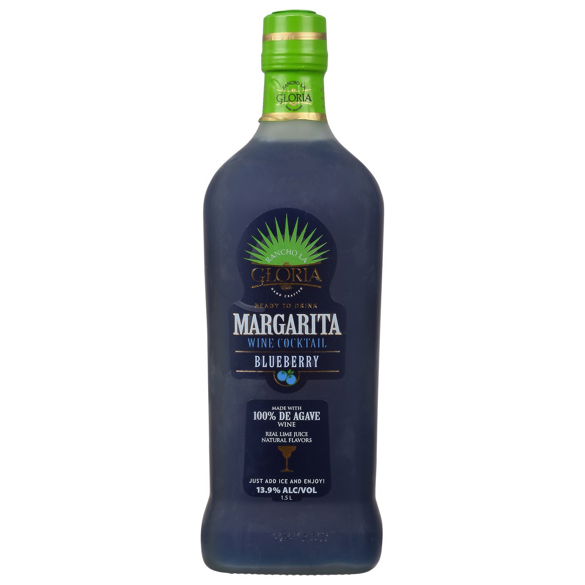 slide 3 of 11, Rancho La Gloria Blueberry Margarita 1.5 l Bottle, 1.50 liter