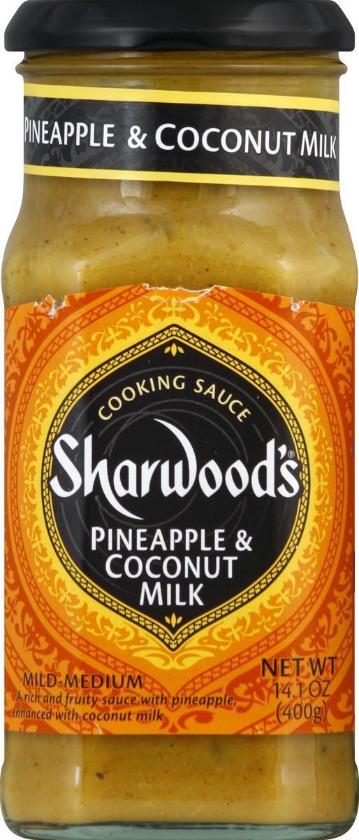 slide 2 of 2, Sharwood's Pineapple Coconut Cooking Sauce, 14.1 oz