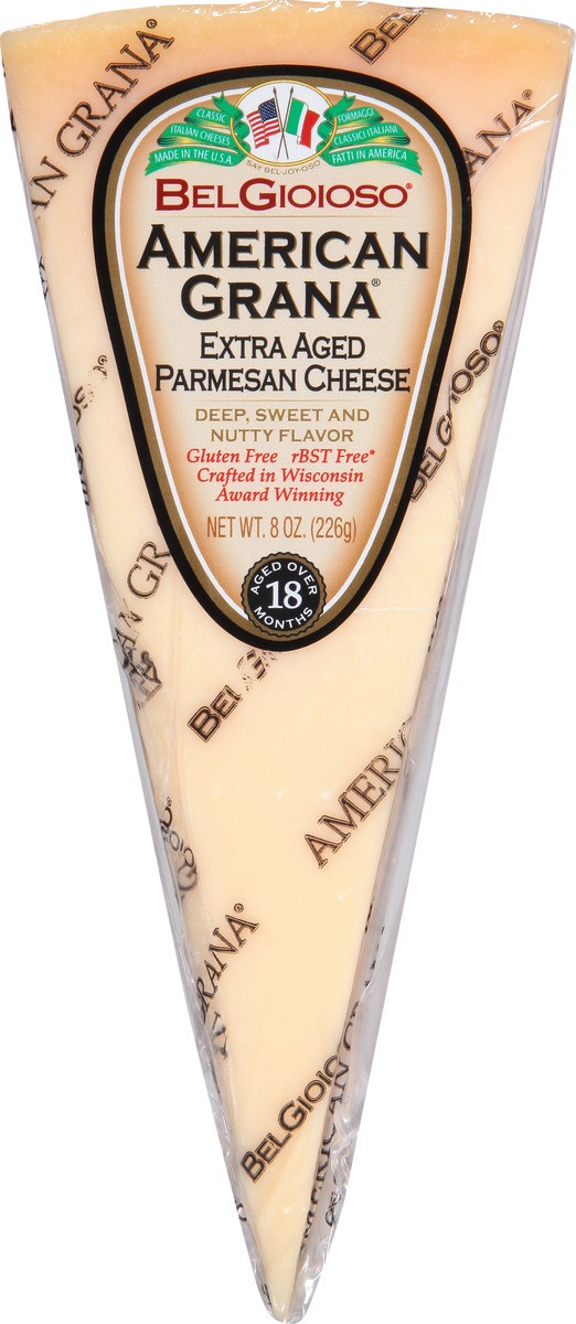 slide 2 of 14, BelGioioso American Grana Extra Aged Parmesan Cheese 8 oz, 8 oz