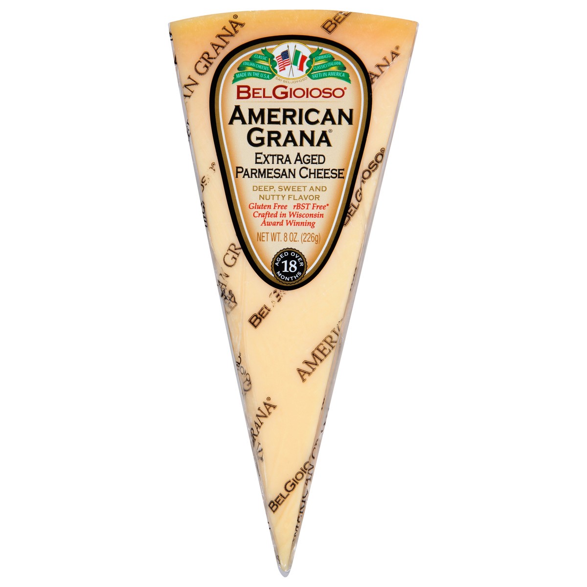 slide 1 of 14, BelGioioso American Grana Extra Aged Parmesan Cheese 8 oz, 8 oz