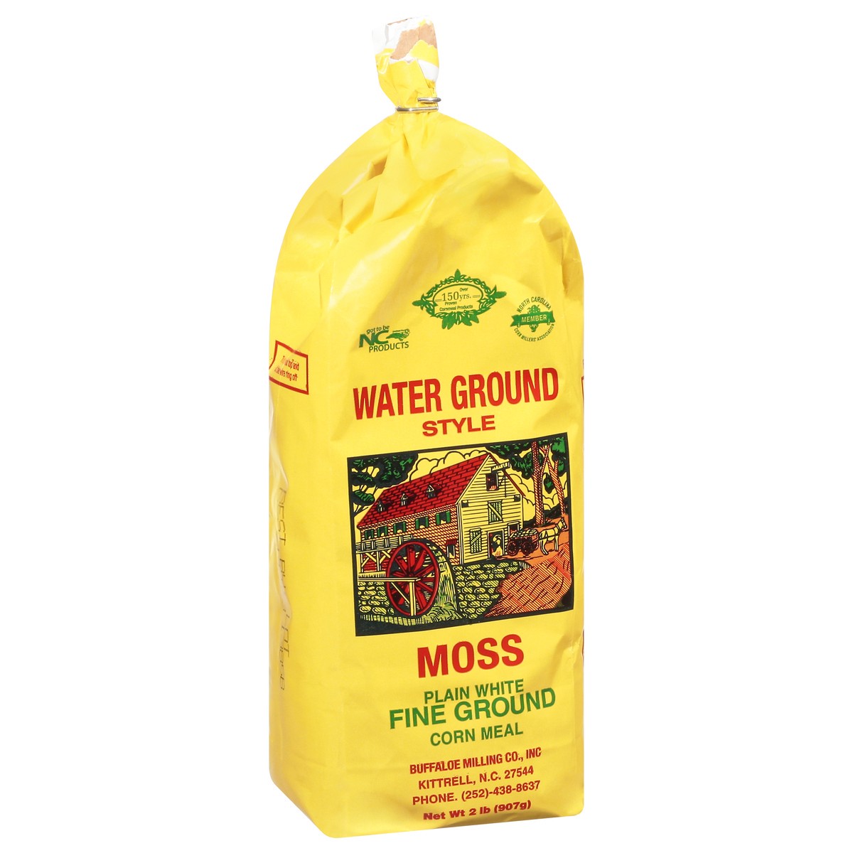 slide 6 of 11, Moss' Corn Meal, Moss Plain White, Fine Ground, 2 lb