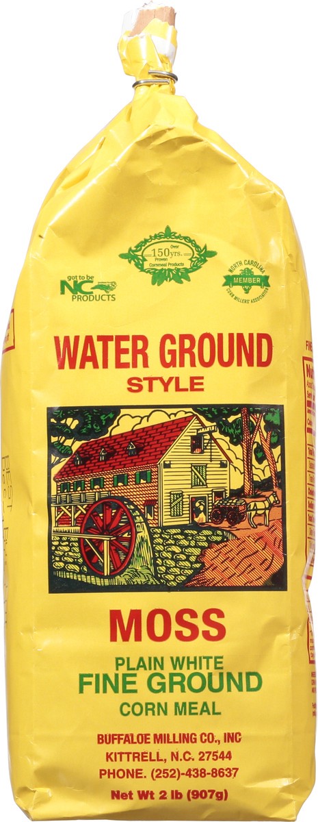 slide 3 of 11, Moss' Corn Meal, Moss Plain White, Fine Ground, 2 lb