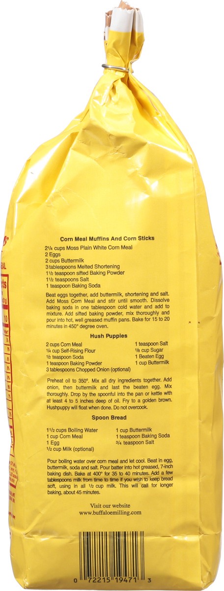 slide 7 of 11, Moss' Corn Meal, Moss Plain White, Fine Ground, 2 lb