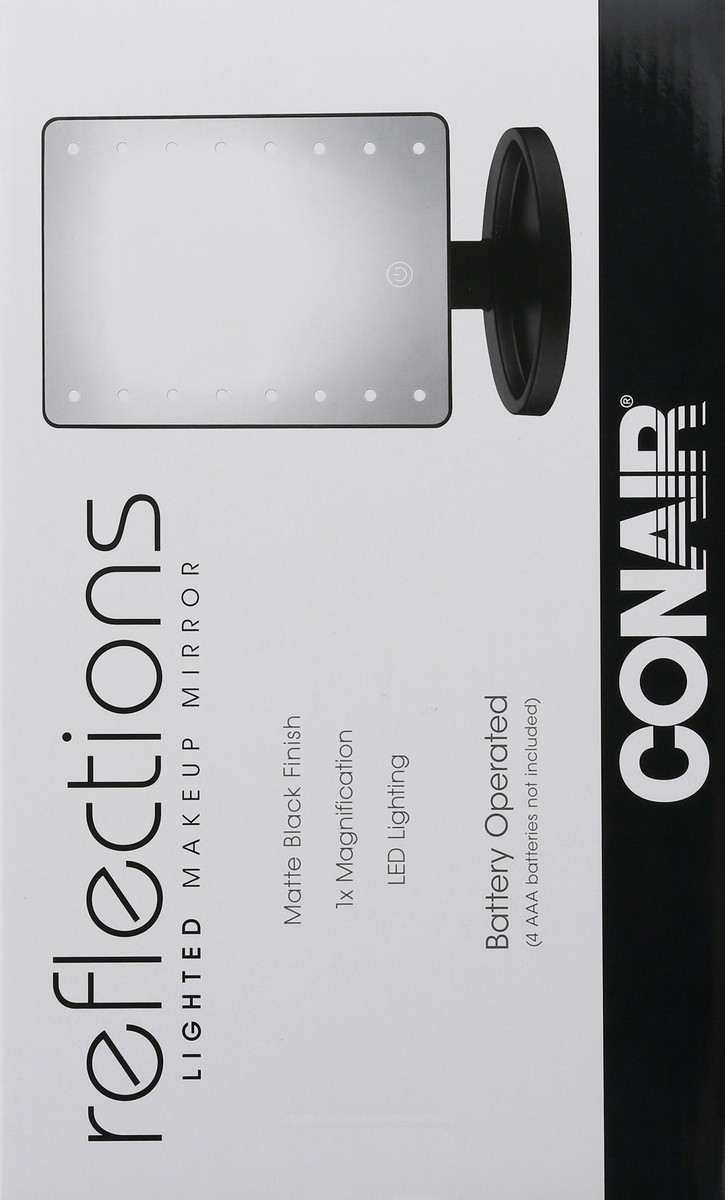 slide 3 of 9, Conair Reflections Lighted Makeup Mirror 1 ea Box, 1 ct