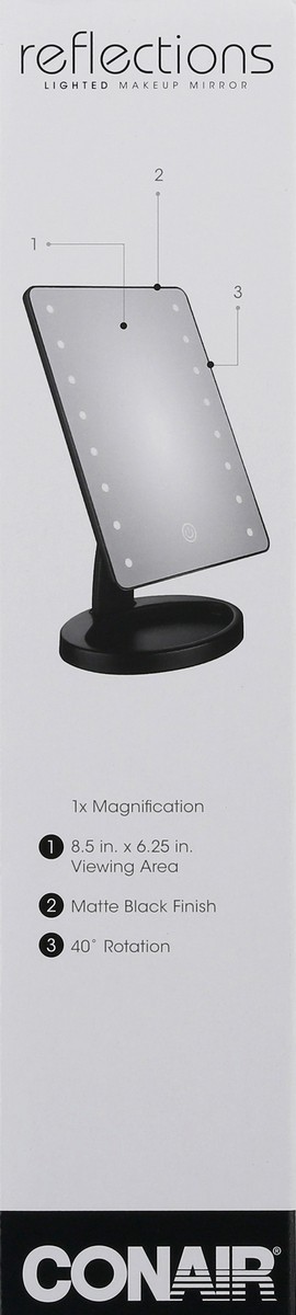 slide 5 of 9, Conair Reflections Lighted Makeup Mirror 1 ea Box, 1 ct