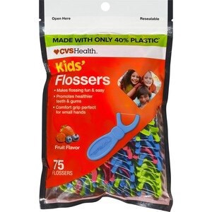 slide 1 of 1, CVS Health Kids Flossers, 75 Ct, 75 oz