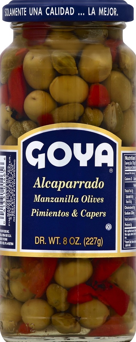 slide 1 of 2, Goya Pimiento Capers Alcaparroado, 8 oz