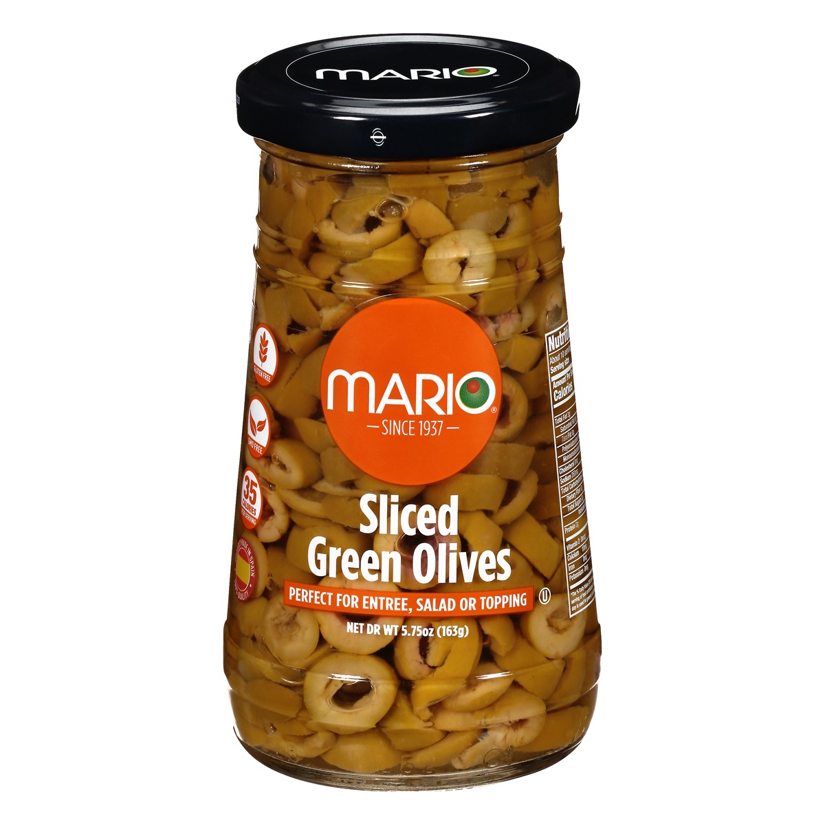 slide 1 of 1, Mario Sliced Manzanilla Olives, 5.75 oz