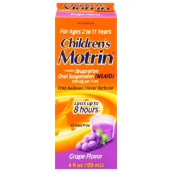 Motrin Children's Grape Flavor Oral Suspension Pain Reliever & Fever Reducer