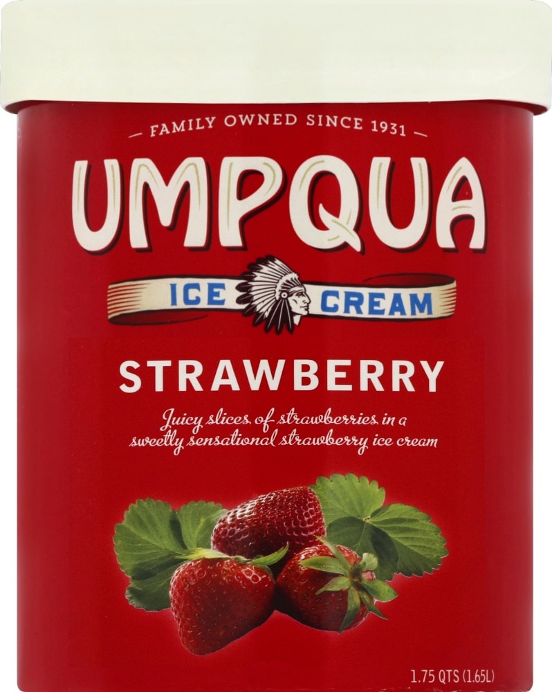 slide 1 of 1, Umpqua Strawberry Ice Cream, 