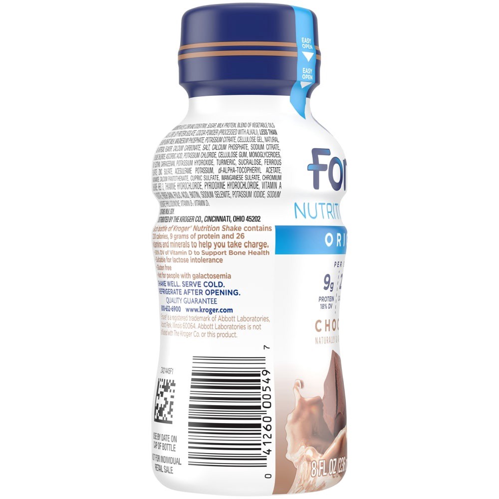 slide 4 of 4, Kroger Fortify Chocolate Nutrition Shake - 8 fl oz, 8 fl oz