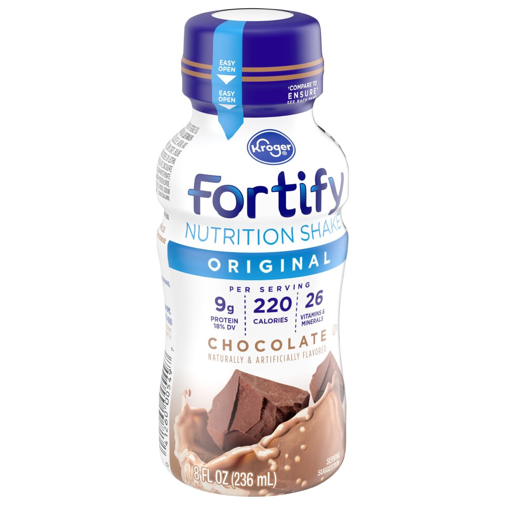 slide 1 of 4, Kroger Fortify Chocolate Nutrition Shake - 8 fl oz, 8 fl oz