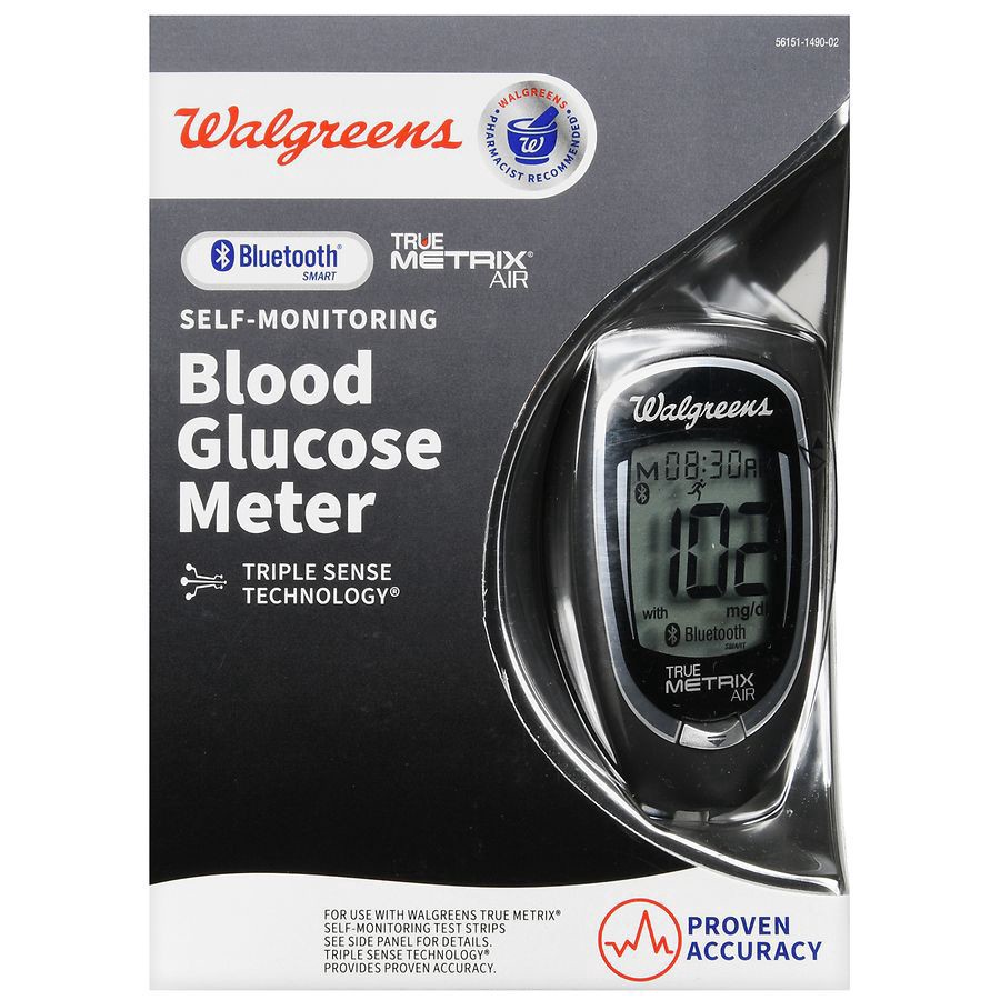 slide 4 of 5, Walgreens TrueMetrix Bluetooth Blood Glucose Meter, 1 ct