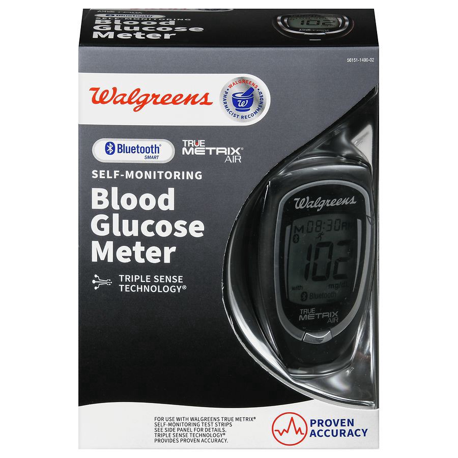 slide 1 of 5, Walgreens TrueMetrix Bluetooth Blood Glucose Meter, 1 ct