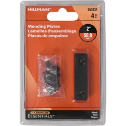 Hillman Mending Plate Black 2 x 1/2 in