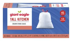 GE Trash Bags 13 Gallon 45 Count