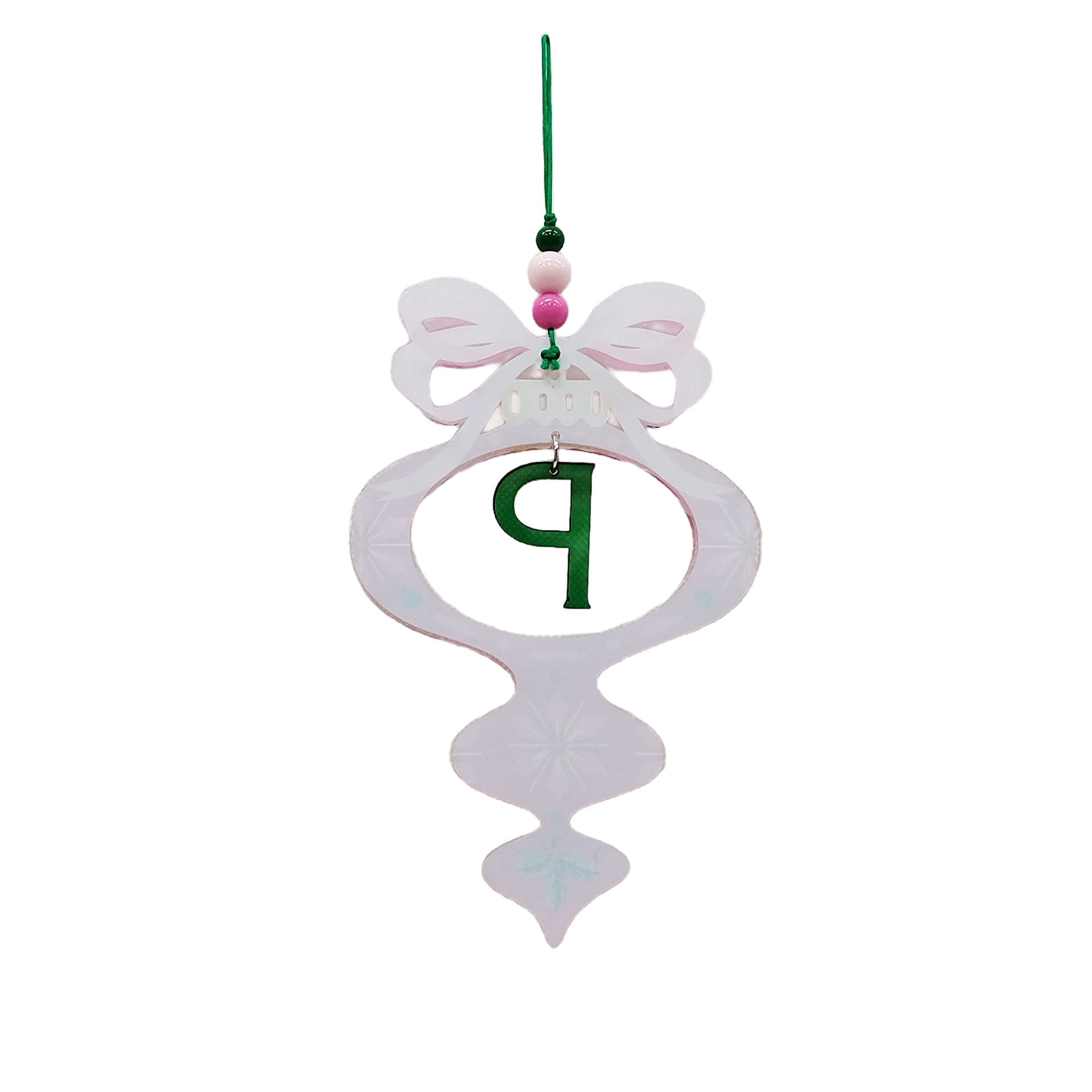slide 2 of 2, 7" Monogram Ornament Decor By Ashland, 7 in