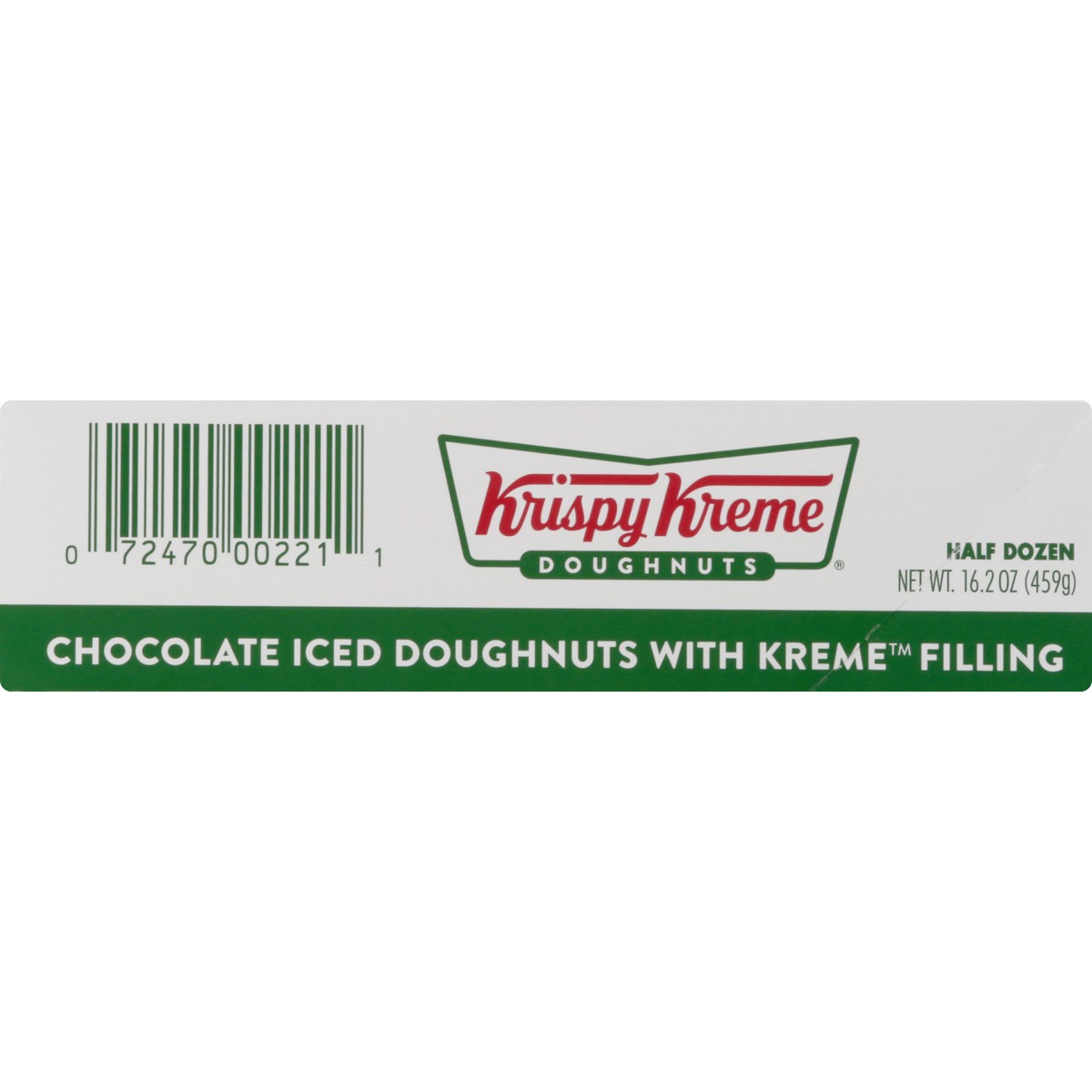 slide 4 of 13, Krispy Kreme Fudge Filled 6Ct Iced Creme Donut, 17.05 oz