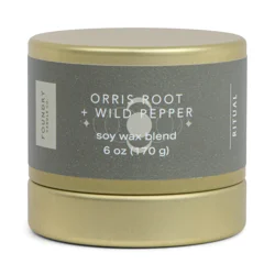 Foundry Candle Co. Orris Root & Wild Pepper Scented Soy Candle