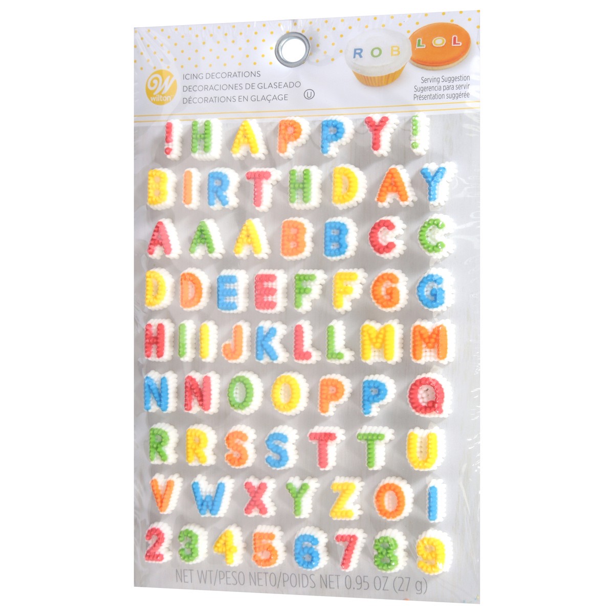 slide 9 of 9, Wilton Industries Inc Wilton Icing Decorations Letters Numbers, 0.95 oz